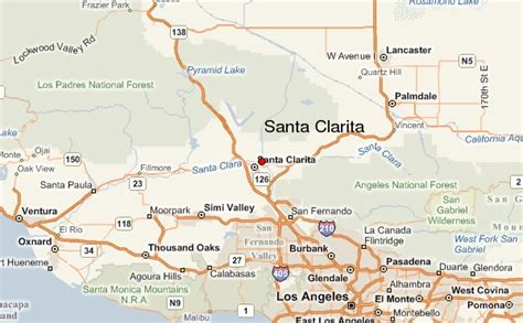 santa clarita ca map.